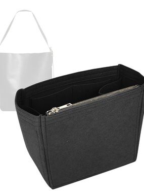 Black Felt Tote Organizer Insert